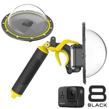 Imagem de Dome 6' com Caixa Estanque + Bastão + Gatilho GoPro 8 - Telesin