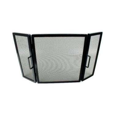 Imagem de Tela Articulada Grade De Proteção Para Lareira 13+62+13x36 - INOX LAUR