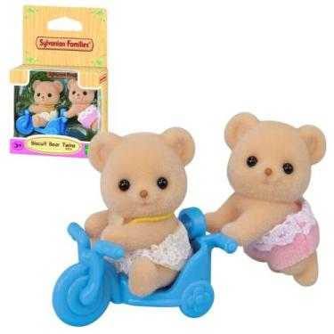 Imagem de Sylvanian Families Coleção Bebê Gêmeos Epoch Coleção Passeio Cor:Ursos