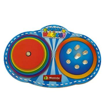 Imagem de Brinquedo De Empilhar Discos Mágicos - Maninho Brinquedos