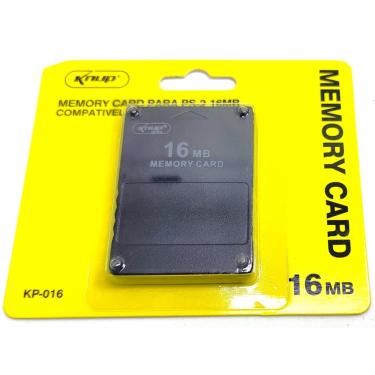Imagem de Memory Card 16Mb Playstation 2 Ps2 Knup Novo Kp-016