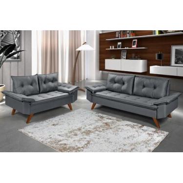 Imagem de Conjunto De Sofa Bariloche 2 E 3 Lugares Essencial Estofados