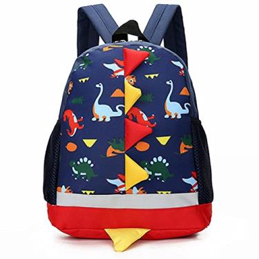 Imagem de WYHFA Mochila infantil para bebês meninos e meninas pré-escolares para jardim de infância, mochila infantil, mochila escolar com desenho de dinossauro, mochila pré-escolar para jardim de infância para meninos e meninas