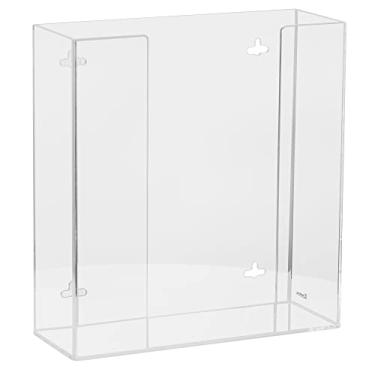 Imagem de Kantek Dispensador de porta-luvas de acrílico montado na parede, capacidade de caixa dupla (2), para uso em serviços de alimentação, saúde, hospitais, restaurantes, 26,2 cm x 9,7 cm x 27,2 cm
