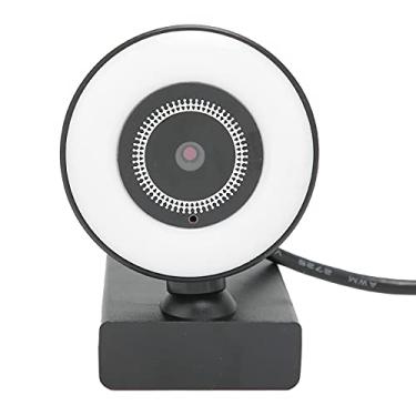 Imagem de Shanrya Câmera de PC, interface USB 2.0 de alta precisão, resolução de 1920 x 1080, 30 FPS para transmissões ao vivo na Web para videoconferências para ensino na Web