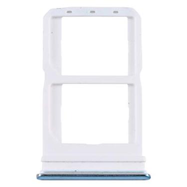 Imagem de HONGYAN Peças de substituição de telefone celular Bandeja do cartão SIM + bandeja do cartão SIM para Vivo iQOO Neo V1914A Acessórios telefônicos
