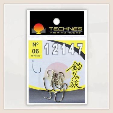 Imagem de Anzol 12147 Technes - C/ 10 Unid Tamanho Nº 2/0