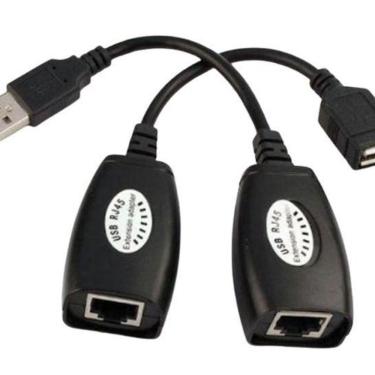Imagem de Adaptador Usb Rj45 Feasso Até 45 Metros - Fca-90