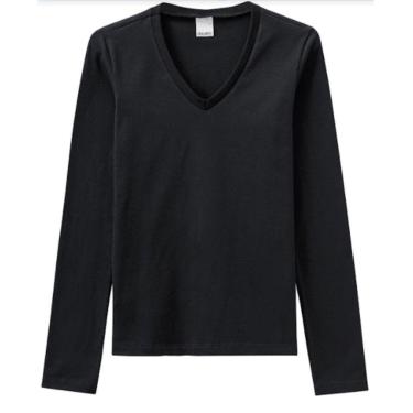 Imagem de Blusa feminina manga longa decote V Malwee