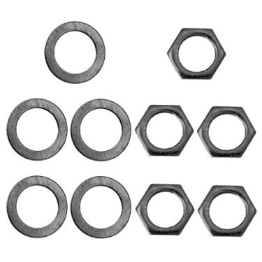 Imagem de DYNWAVE Durável 5 Peças/conjunto de Porcas Arruelas M9 para Guitarra Elétrica, Preto