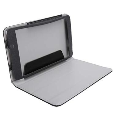 Imagem de Capa protetora para tablet, capa de suporte multi-ângulo antiderrapante antiderrapante PU tipo flip portátil para Alldocube iplay 8T, para computador tablet (preto)