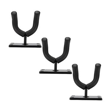 Imagem de Suporte de gancho de guitarra, acessórios para instrumentos musicais ferro ABS guitarra gancho para montagem em U clipe para banjo para baixo