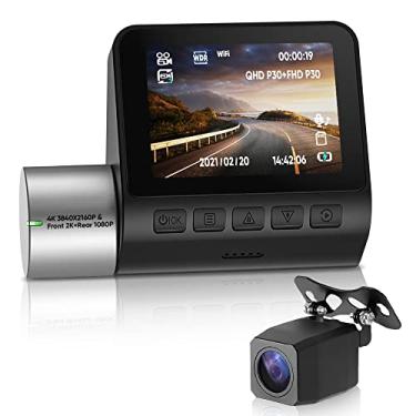 Imagem de 2.0 Polegada LCD 4K Dual Dash Camera WiFi Car DVR/loop de recodificação/G-sensor/Ampla Faixa Dinâmica/24H Suporte de Estacionamento/Câmera Traseira 170/Para Gravador Automático