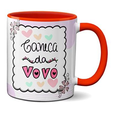 Imagem de Caneca Da Vovó Te Amo Vó Feliz Dia Dos Avós Presente (Vermelha)