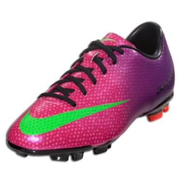 Imagem de Nike Jr Mercurial Victory IV FG Purple Pink Green Soccer Cleats 553631 (6)