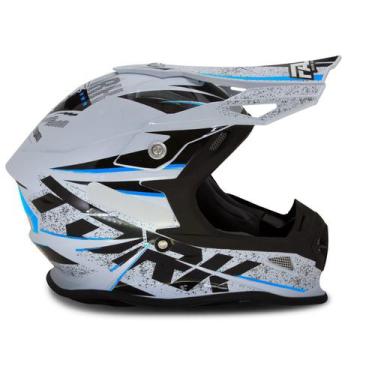 Capacete Motocross Etceter Solid - Rosa Bebê