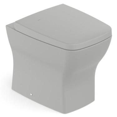 Imagem de Kit Vaso Sanitário Convencional com Assento Termofixo Queda Amortecida Boss Incepa Stone Fosco