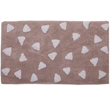 Imagem de Tapete de Banheiro Quarto Kids Infantil Bebe Algodão Retangular Vizapi Fun 120x160cm Bege Macadâmia
