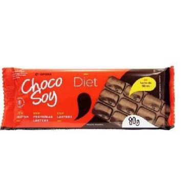 Imagem de Chocolate Em Barra Diet Choco Soy 80G Sem Glúten, Sem Leite E Zero Açú