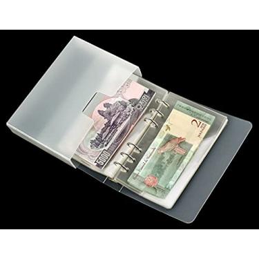 Imagem de Ettonsun Porta-notas espessas de 100 bolsos para colecionadores, porta-álbuns, coleção de livros, cédulas, selos, suprimentos, tamanho pequeno para viagens