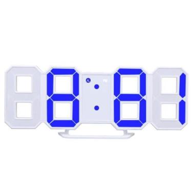 Imagem de Relógio Digital 3D Led Parede Mesa Alarme Snooze 12/24 Horas - Getit W