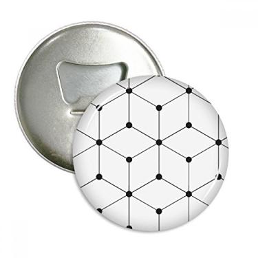 Imagem de Linha hexagonal, ilustração de grãos, padrão de ilustração, abridor de garrafas, ímã de geladeira, emblema multifuncional