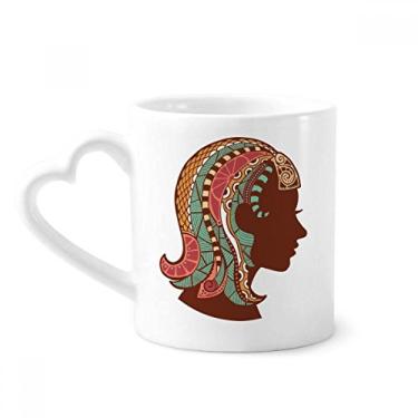Imagem de Caneca com símbolo do zodíaco da constelação de Virgem caneca de café cerâmica copo de coração de vidro