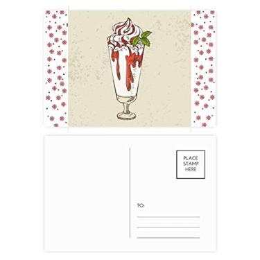 Imagem de Copo Folhas Vermelho Branco Sorvete Natal Flor Celebração Cartão postal Bênção Cartão postal