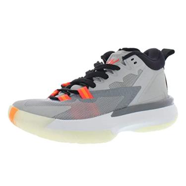 Imagem de Nike Tênis de basquete infantil Jordan Zion 1 (GS), Cinza fumê claro/laranja total, 6.5 Big Kid