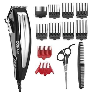 Imagem de Conair Máquina de cortar cabelo masculina masculina Fast Cut Pro, com 12 peças, kit de corte de cabelo doméstico