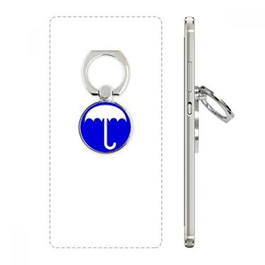 Imagem de Suporte de anel de telefone quadrado azul chuva com marcação de aviso ajustável