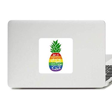 Imagem de Abacaxi arco-íris LGBT bandeira decalque vinil paster laptop decoração PC