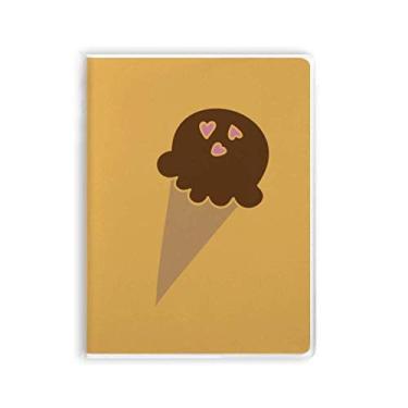 Imagem de Diário de capa macia para pasta de pasta de pasta de sorvete de chocolate amendoim