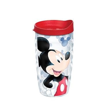Imagem de Tervis Copo isolado Disney Groovin Mickey com parede dupla Made in USA mantém as bebidas frias e quentes, 290 ml ondulado, clássico