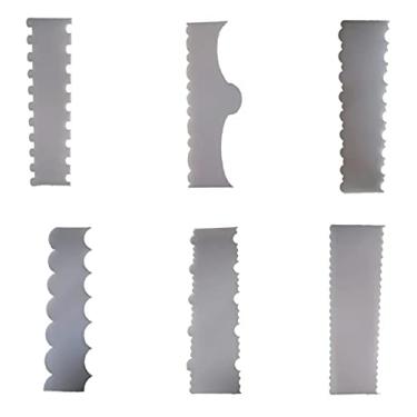 Imagem de Kit 6 Espátulas Decorativa De Bolo Profissional (6 Modelos)