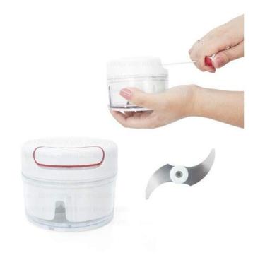 Imagem de Mini Processador Triturador Manual Alimentos 2 Lâminas