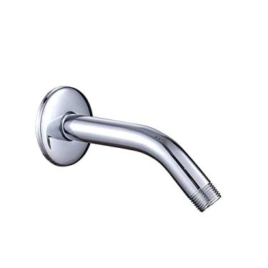 Imagem de Braço de chuveiro Akitbahome de aço inoxidável, 15 cm, extensão universal para chuveiro de substituição, cromo polido
