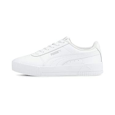 Imagem de Tênis infantil Carina da Puma, Puma White/Puma White/Gray Violet, 6.5 Big Kid