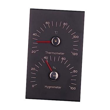Imagem de Generic Sauna Termômetro Higrômetro Sauna Medidor de temperatura ambiente 2 em 1 Simples de usar Medidor de umidade interno para oficinas internas Família