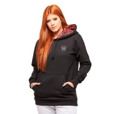 Imagem de BLUSA DE MOLETOM FEMININA CANGURU HIGH QUALITY WOOKS WJ2-CINZACLARO-GG-Feminino