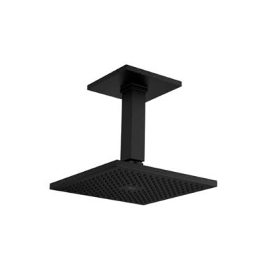 Imagem de Chuveiro com tubo de teto Quadrado, Black Matte, Deca, 1992.BL.TET.MT