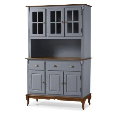 Imagem de Arca Oratório 3 Portas, 2 Gavetas E 3 Portas Vidro Hannover - M560804 Garapa - Verniz