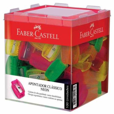 Imagem de Apontador Clássico Neon Faber Castell 100 Unidades