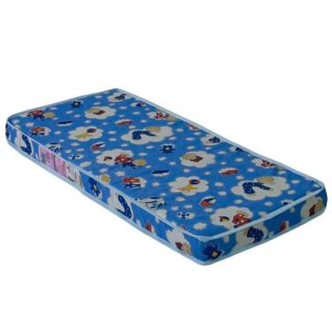 Imagem de Colchao Infantil Para Berço 60x130 Cm Bb863 Azul Comm Azul