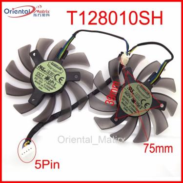 Imagem de Fan t128010sh-ventilador para placa gráfica  12v  a  75mm  para asus r9 270x  hd7970  gtx770