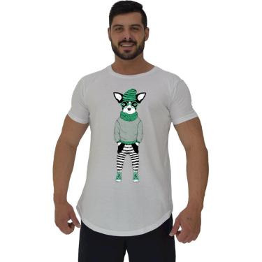 Imagem de Camiseta Longline MXD Conceito Stylish Dog Masculina-Masculino