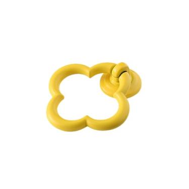 Imagem de Puxadores de armário de cozinha, cor doce, puxador de móveis para gaveta de armário, alça de anel de liga de zinco, amarelo, parafuso de 20mm