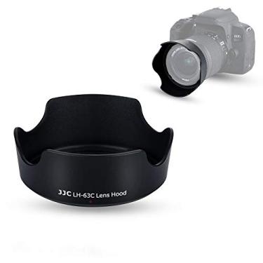 Imagem de EW-63C Para-sol reversível para Canon EF-S 18-55mm f3.5-5.6 IS STM, EF-S 18-55mm f4-5.6 IS STM, RF-S 14-30mm f4-6.3 IS STM PZ, RF 24-50mm f4.5-6.3 IS STM Lens on Canon Rebel T8i T8i 7i T6i EOS R50V