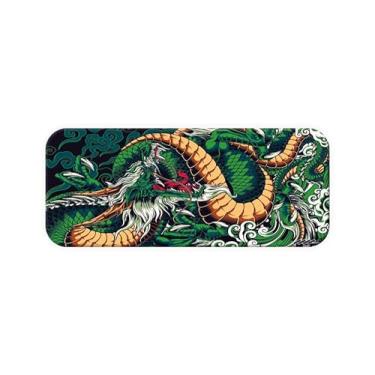 Imagem de Mouse Pad Gamer Dragão Japones 90x40 mousepad gamer Extra Grande (Verde)