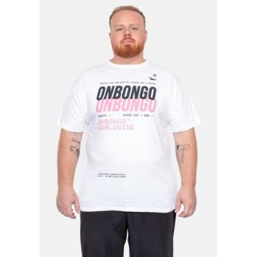 Imagem de Camiseta Onbongo Plus Size Estampada Wynwood Branca